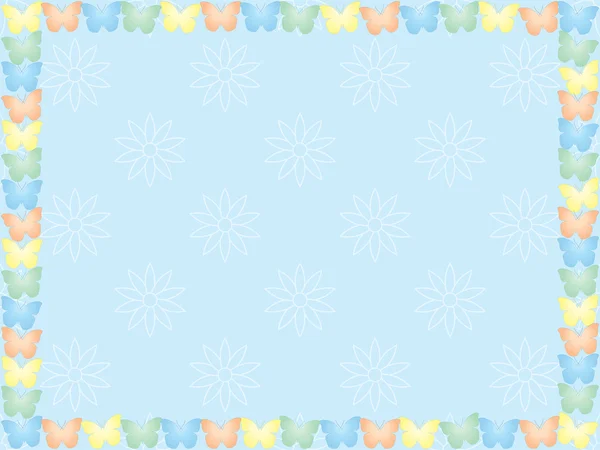 蓝色夏天背景 — 图库矢量图片