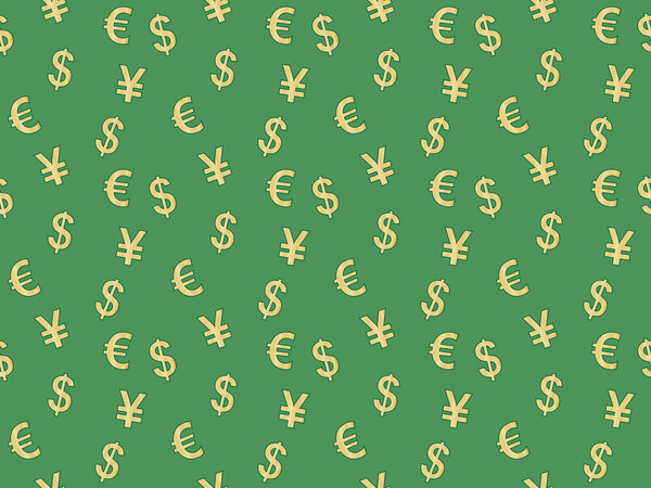 шаблон с валютными знаками
