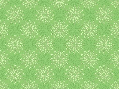 Kesikli çizgi çiçek deseni