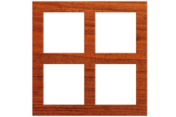 Marco cuadrado de madera — Foto de Stock
