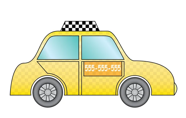 Taxi amarillo taxi — Vector de stock