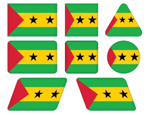 Bandeira de São Tomé e Príncipe —  Vetores de Stock