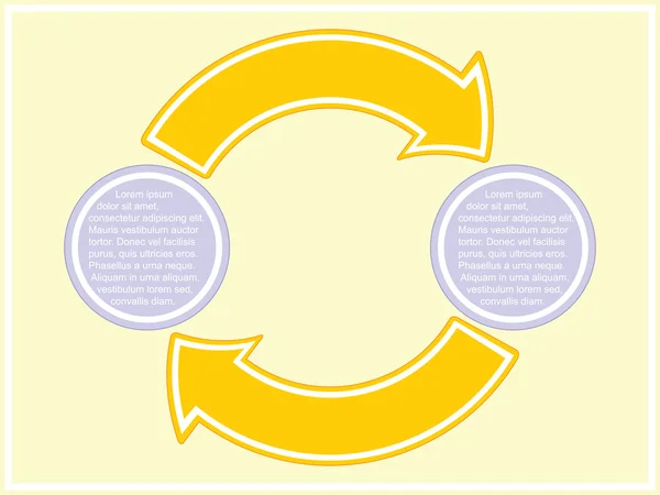 Esquema empresarial con dos etapas — Vector de stock