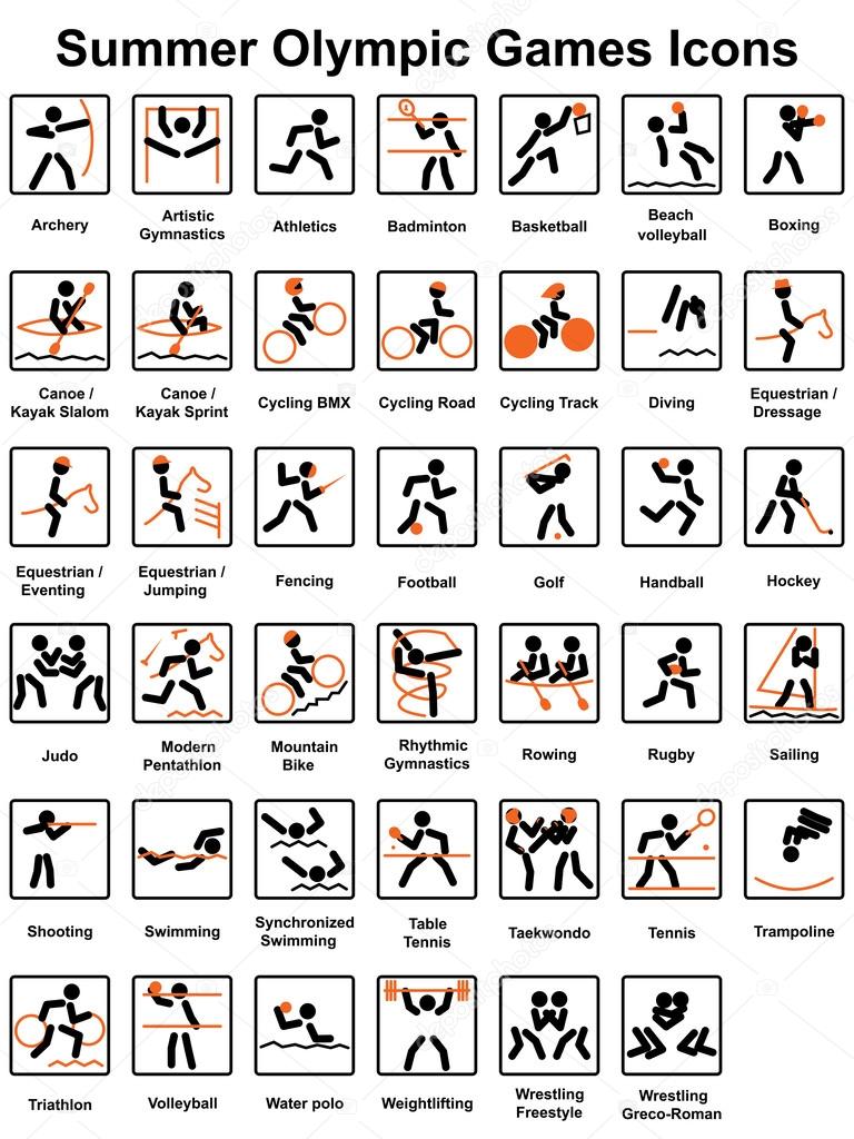 Summer Olympic Games icons