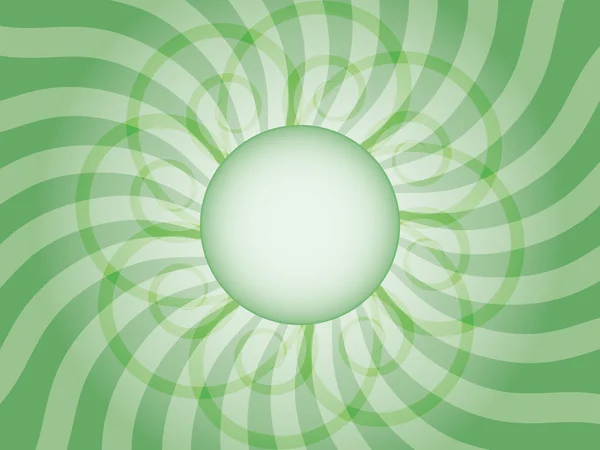 Fondo de rayos abstractos verdes — Vector de stock