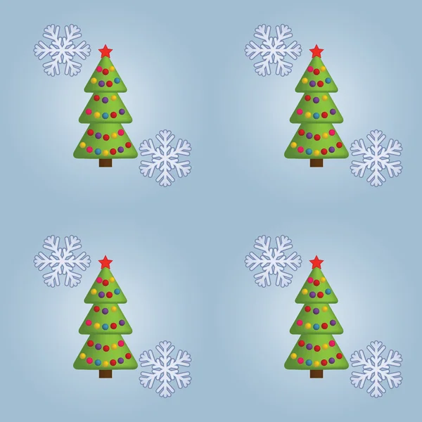 Naadloos kerstpatroon — Stockvector