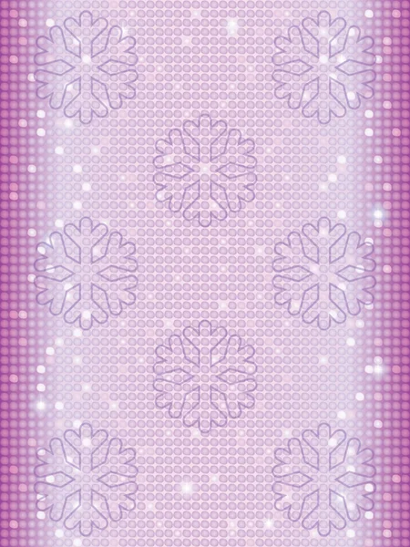 Fondo mosaico con fiocchi di neve — Vettoriale Stock