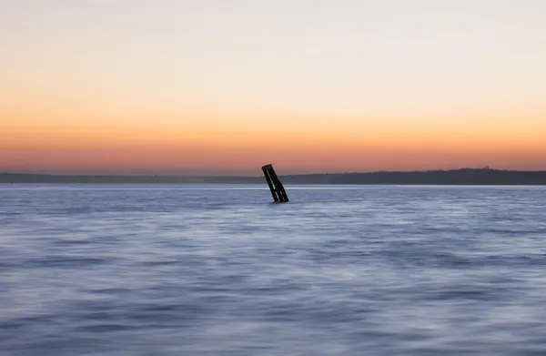 Río al atardecer — Foto de Stock