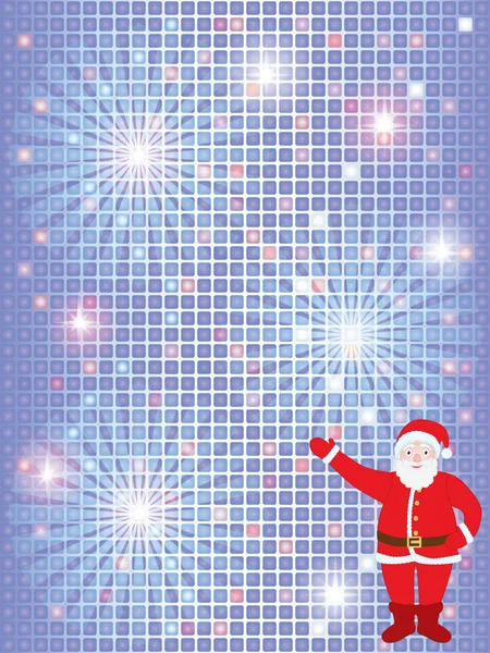 Christmas background with Santa — Stock Vector