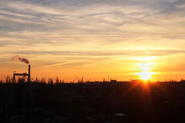 Sonnenuntergang in Nikolajew — Stockfoto