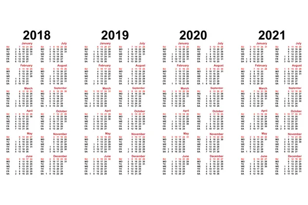 Calendrier — Image vectorielle