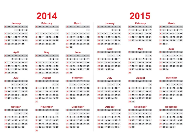 Calendrier — Image vectorielle