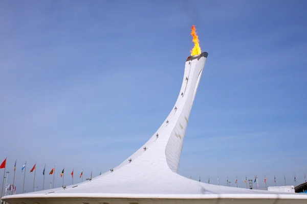 Olympisch vuur in Sotsji — Stockfoto