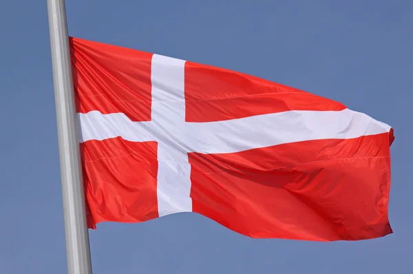 Flagge von Dänemark — Stockfoto