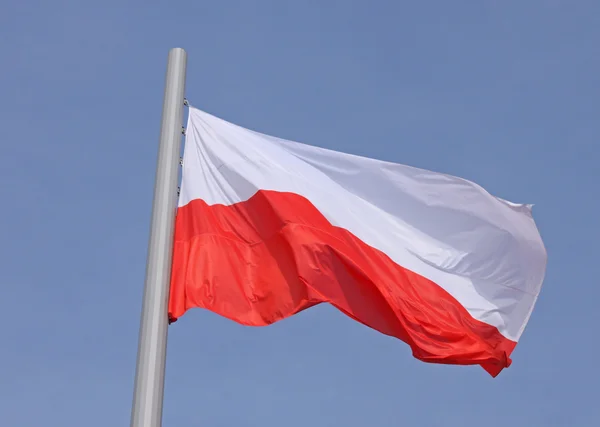 Bandeira de poland — Fotografia de Stock