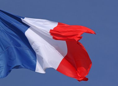 Close up  of French flag clipart