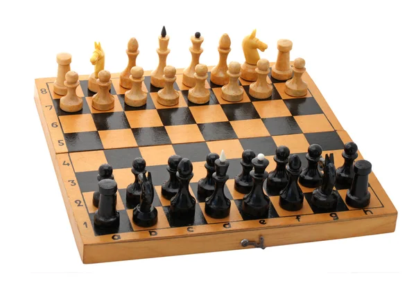 Houten schaak — Stockfoto