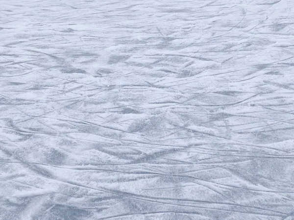 View Tracks Ice Rink Winter — Stock Photo, Image