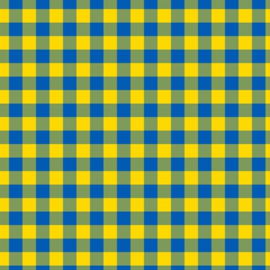 Ukrayna 'nın yanında dur: Ukrayna bayrak çizgilerinden yapılmış kusursuz gingham deseni