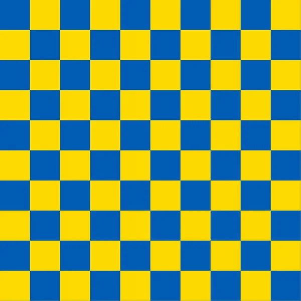 Stand Ukraine Blue Yellow Seamless Checkerboard Pattern — Stock Photo, Image