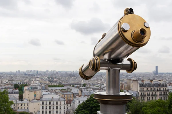 Sight Paris Telescope Observation Deck Montmartre — Stock Photo, Image