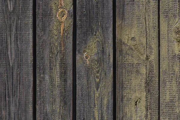 Old Rural Fence Made Wooden Planks — Stockfoto