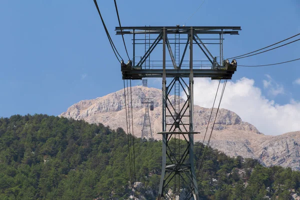 Vista Della Montagna Dell Olimpo Licia Turchia Dalla Cabina Della — Foto Stock