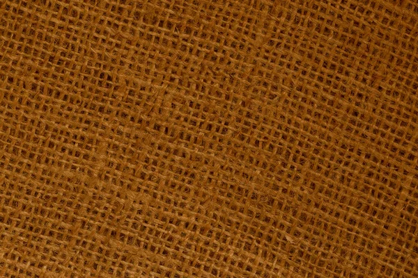 Close Brown Burlap Texture — Stockfoto