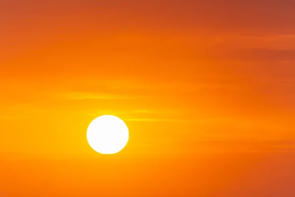 View Orange Sky Rising Sun Morning — Photo