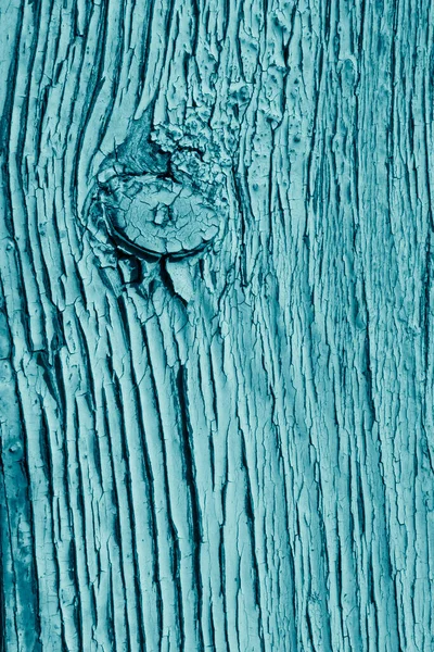 Close Old Painted Aqua Color Wooden Board — Photo