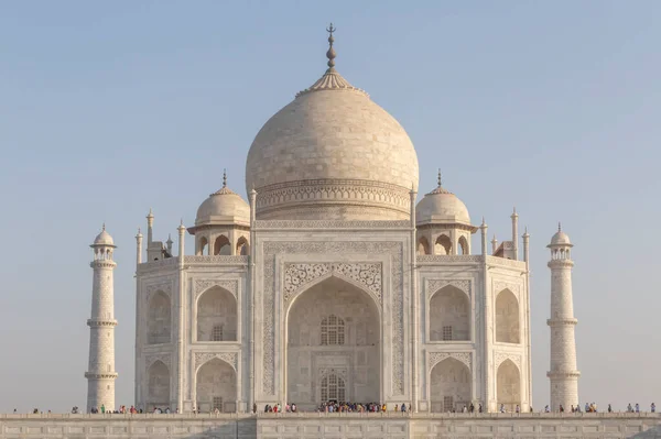 Pohled Mauzoleum Taj Mahal Agře Indii — Stock fotografie