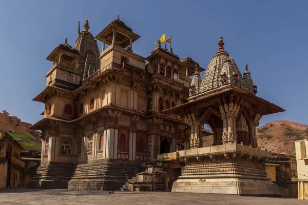 Widok Krishna Meera Temple Amer Miasta Indiach — Zdjęcie stockowe
