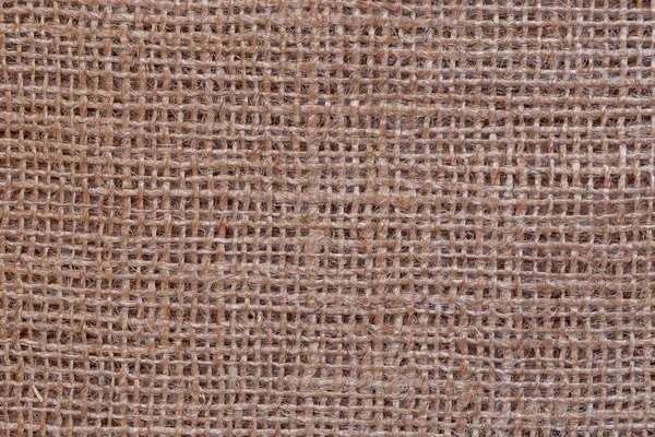 Close Brown Burlap Texture — Stockfoto