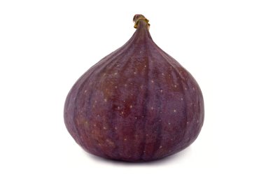 Beyaz arkaplanda izole edilmiş olgun incirin tamamını kapat