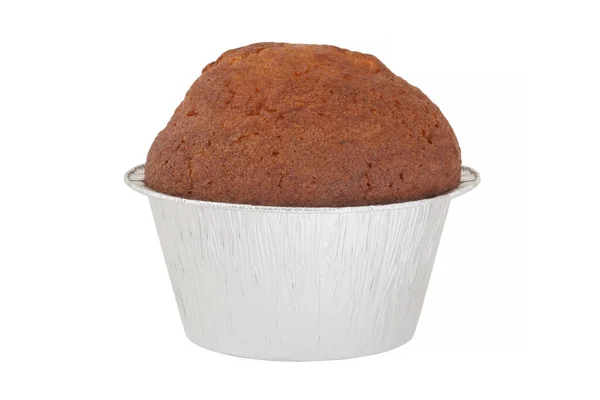 Muffin Forma Para Assar Isolado Fundo Branco — Fotografia de Stock