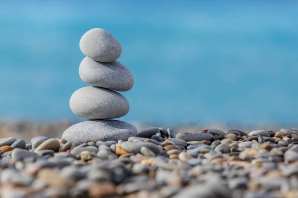 Pebble Tower Beach Nice France — Stock Photo, Image