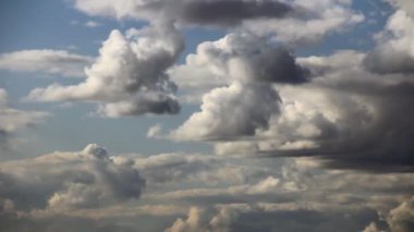 yüksek bulutlar türbülans time-lapse
