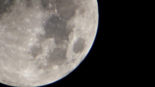 Disque lunaire dernier plan rapproché. timelapse — Video