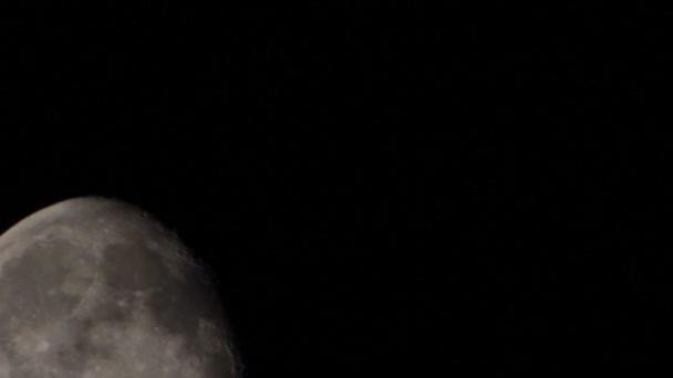 Poklatkowy dysku księżyca — Wideo stockowe