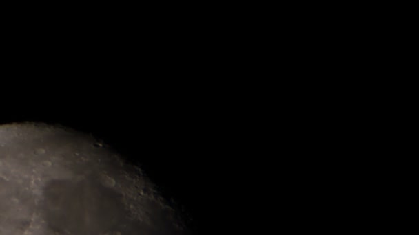 Poklatkowy dysku księżyca — Wideo stockowe
