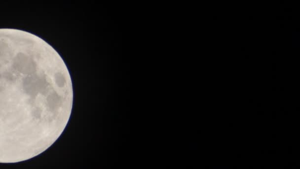 タイムラプス最後の上弦の月 — ストック動画