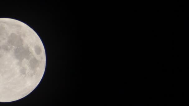 Time-lapse della luna dell'ultimo trimestre — Video Stock