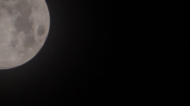 Sista kvartalet månen time-lapse — Stockvideo