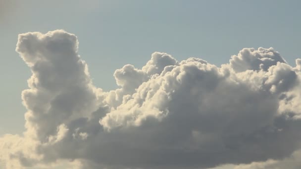 Kumuluswolken im Zeitraffer — Stockvideo