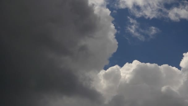 Cielo di neve cumulo nuvole time-lapse — Video Stock