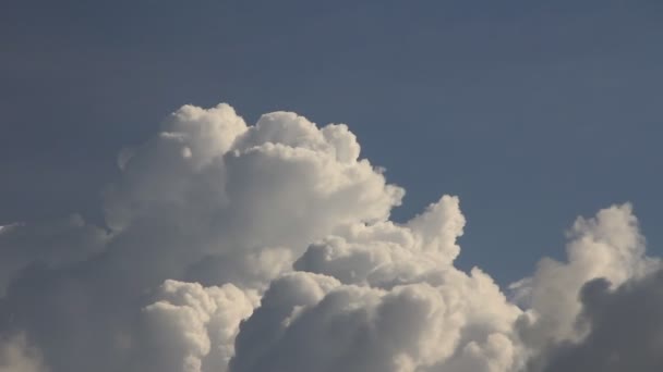 Śnieg niebo chmury cumulus time-lapse — Wideo stockowe