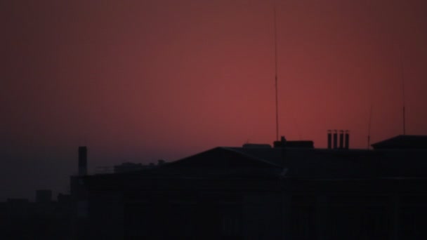 Sonnenaufgang der Stadt — Stockvideo