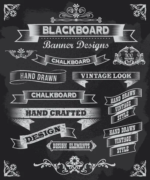 Blackboard Chalkboard elementos de design —  Vetores de Stock
