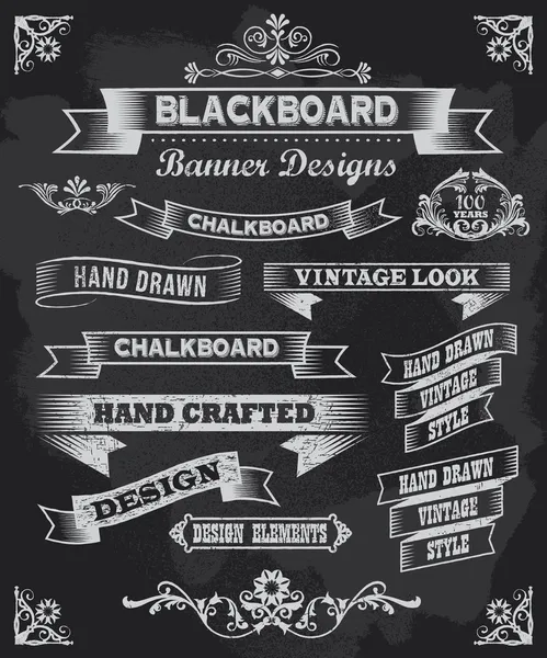 Blackboard Chalkboard elementos de design Ilustração De Bancos De Imagens