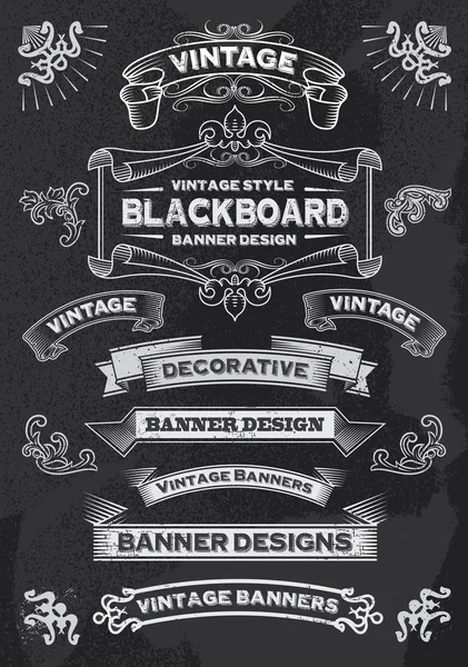 Blackboard Chalkboard elementos de design Gráficos De Vetores